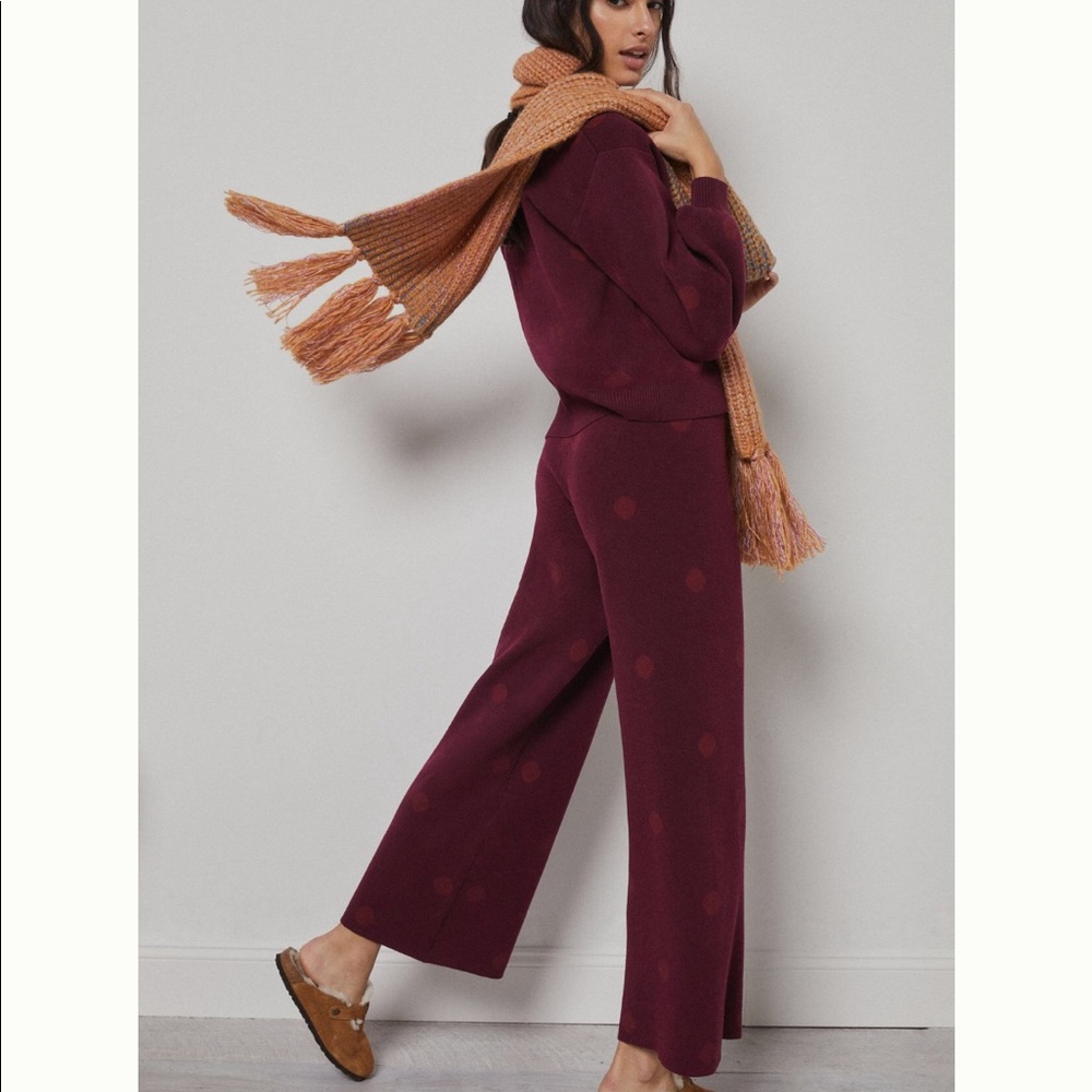 Anthropologie Harper wide leg lounge set